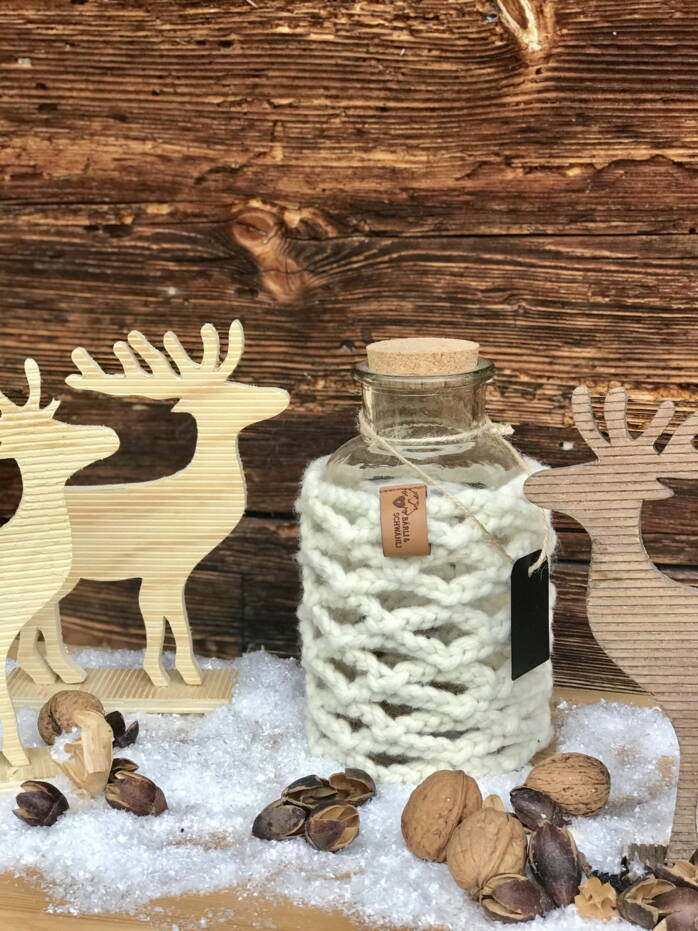 umsttickte Glasobjekte, Schweizer Wolle